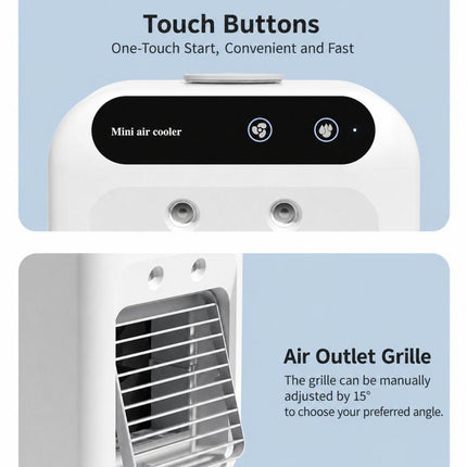 Mini Household Air Cooler, Desktop Cooling Fan With Mist Spray & Humidification Function, L7