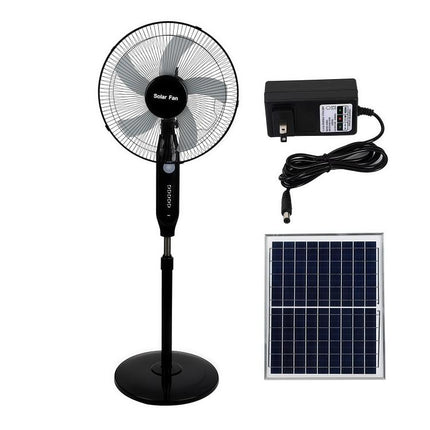 Solar Pedestal Fan With 18000mAh Battery 16 inch Standing Fan