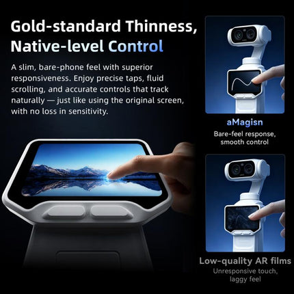 For Insta360 Luna Ultra aMagisn AR Tempered Glass Screen and Lens Protector, 1 Set, 2 Sets
