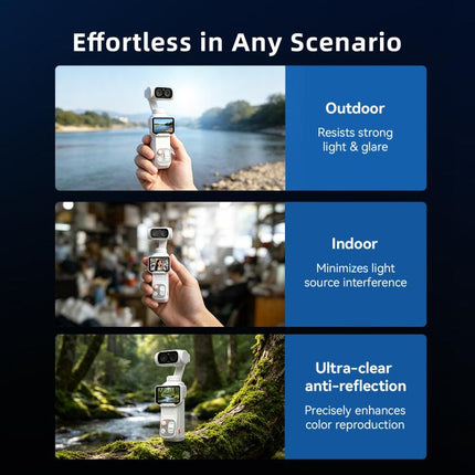 For Insta360 Luna Ultra aMagisn AR Tempered Glass Screen and Lens Protector, 1 Set, 2 Sets