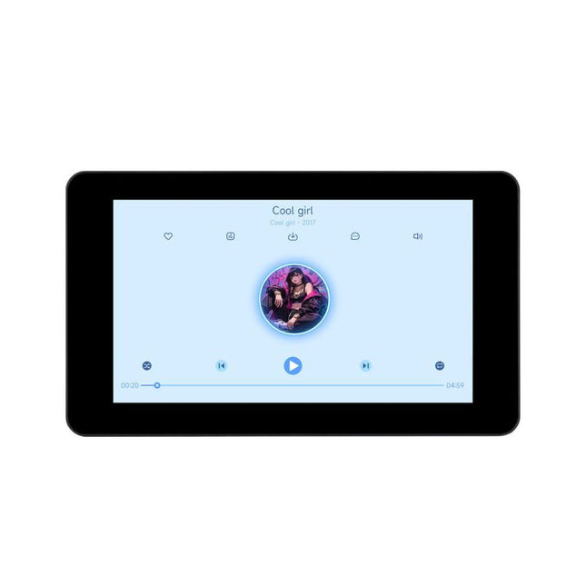 WAVESHARE ESP32-S3 7 Inch AI Voice Touch Display Development Board, 800 × 480 Resolution, 5-Point Touch, IPS Display Panel, Supports 2.4GHz Wi-Fi & BLE 5, 34894