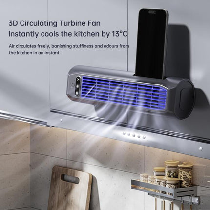 E7 Digital Display Desktop Tower Fan For Home Punch-Free Wall Mount & Table Fan With Phone Holder