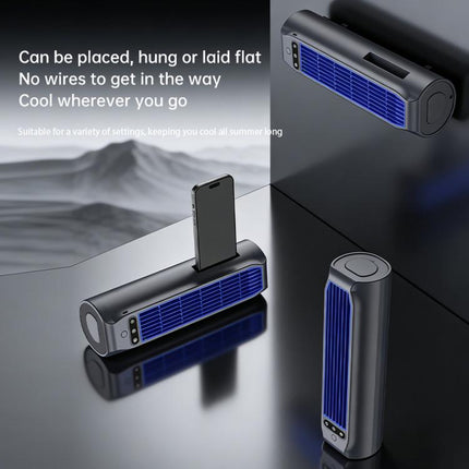 E7 Digital Display Desktop Tower Fan For Home Punch-Free Wall Mount & Table Fan With Phone Holder