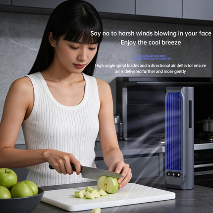 E7 Digital Display Desktop Tower Fan For Home Punch-Free Wall Mount & Table Fan With Phone Holder