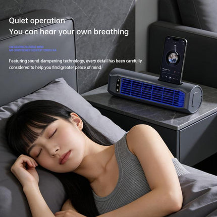 E7 Digital Display Desktop Tower Fan For Home Punch-Free Wall Mount & Table Fan With Phone Holder