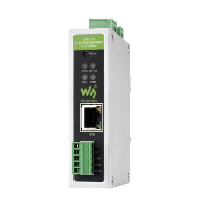 Waveshare CAN FD Protocol Converter CAN FD To ETH/RS232/RS485 Bidirectional Data Communication, CAN FD To ETH/RS232/RS485