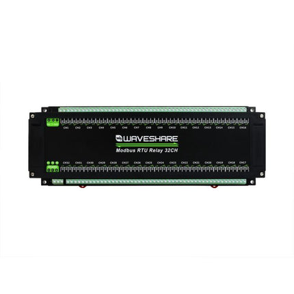 Waveshare Modbus RTU 32-Ch Relay Module RS485 Interface With Multiple Isolation Protection Circuits, 25140
