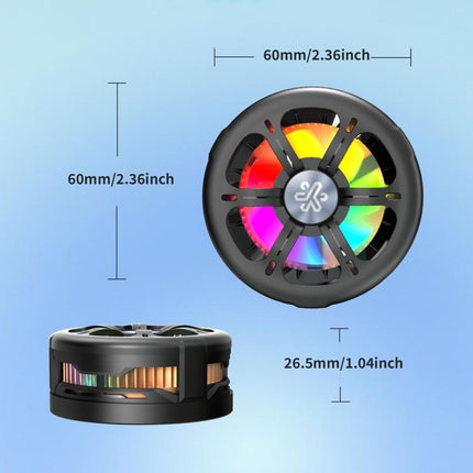 Q6 15W Semiconductor Wireless Charging Phone Cooler Magnetic Fast Cooling RGB Charger