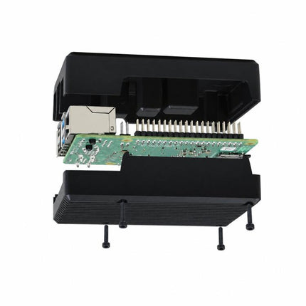 Waveshare 21176 Aluminum Stripe Grooved Case For Raspberry Pi 4, 21176