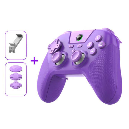 BSP G3 Tri-Mode Game Controller With Carbon Joysticks Macro Keys For PC / Switch / PS4 / iOS & Android, With Stand White, With Stand Black, With Stand Pink, With Stand Purple, With Receiver White, With Receiver Black, With Receiver Pink                ...