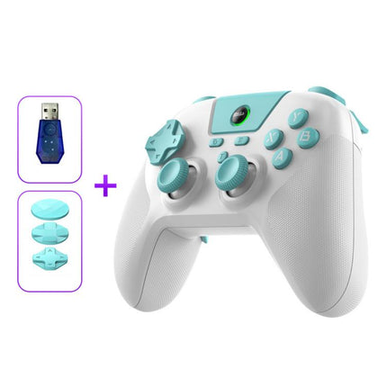 BSP G3 Tri-Mode Game Controller With Carbon Joysticks Macro Keys For PC / Switch / PS4 / iOS & Android, With Stand White, With Stand Black, With Stand Pink, With Stand Purple, With Receiver White, With Receiver Black, With Receiver Pink                ...
