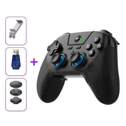 BSP G3 Tri-Mode Game Controller With Carbon Joysticks Macro Keys For PC / Switch / PS4 / iOS & Android, With Stand White, With Stand Black, With Stand Pink, With Stand Purple, With Receiver White, With Receiver Black, With Receiver Pink                ...