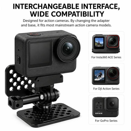 Aluminum Alloy Mounting Bracket For Car Air Intakes For DJI, Insta360, GoPro And Other Action Cameras