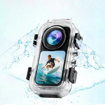 For Insta360 X6 Magnetic Quick Release Invisible Waterproof Housing 60m/197f Dive Case with Anti-Fog Inserts, Magnetic Quick Release