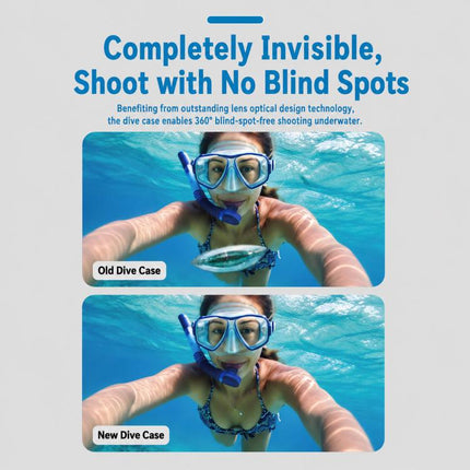 For Insta360 X6 Magnetic Quick Release Invisible Waterproof Housing 60m/197f Dive Case with Anti-Fog Inserts, Magnetic Quick Release