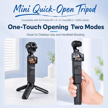 Mini Tripod Quick Release Desktop Stand & Handheld Grip for DJI / Insta360 / GoPro HERO Series Action Camera