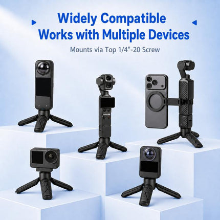 Mini Tripod Quick Release Desktop Stand & Handheld Grip for DJI / Insta360 / GoPro HERO Series Action Camera