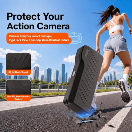 For DJI Pocket 4P Hard Shell Protective Storage Case Box With 3 Filter Slots, 2 SD Card Holders