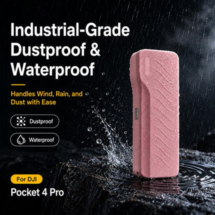 For DJI Pocket 4P Hard Shell Protective Storage Case Box With 3 Filter Slots, 2 SD Card Holders