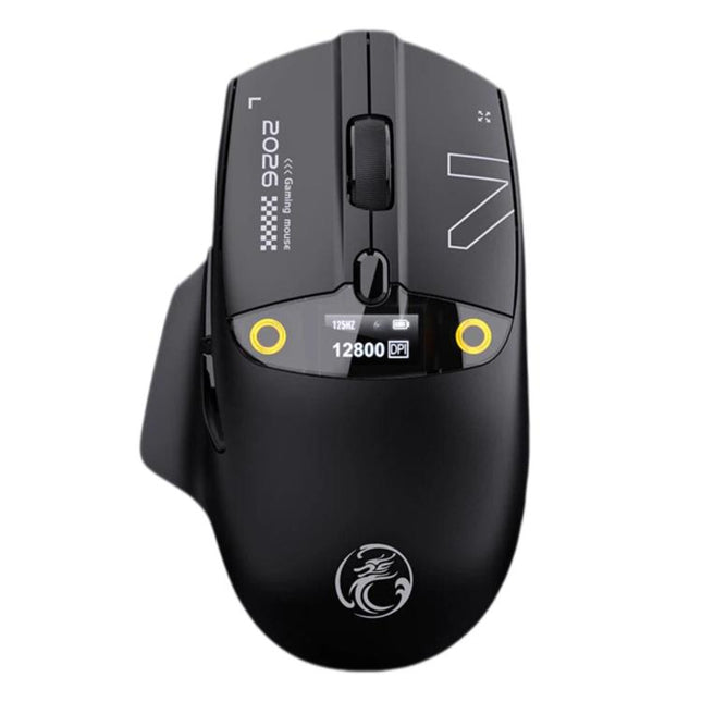 iMICE G205 Tri-Mode Wireless Gaming Mouse With Smart Display Screen 12800 DPI Rechargeable Ergonomic Mouse