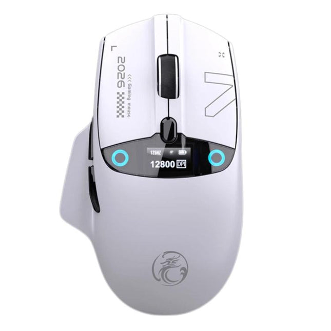 iMICE G205 Tri-Mode Wireless Gaming Mouse With Smart Display Screen 12800 DPI Rechargeable Ergonomic Mouse