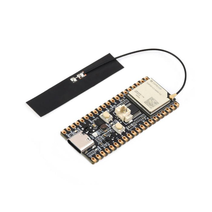 Waveshare ESP32-C5 Dual-Band Wi-Fi 6 Development Board External FPC Antenna, Without Pinheader, With Pinheader