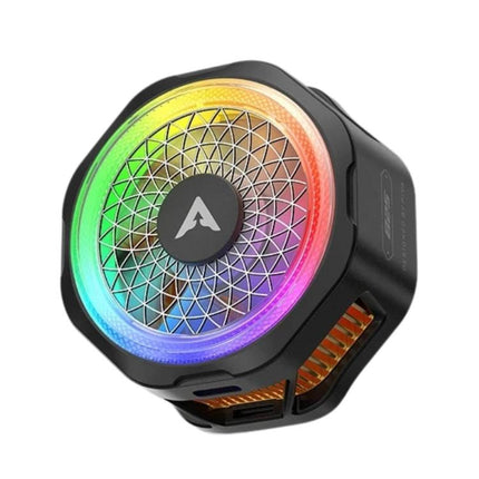 PIVA B25 Magnetic Phone Cooler 20W Semiconductor Cooling Fan with Detachable Clip, RGB Light