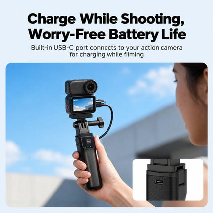 LKTOP 5000mAh Battery Handle For DJI Osmo Action 6 / Osmo 360 / Action 5 Pro Power Hand Grip, Osmo Battery Handle