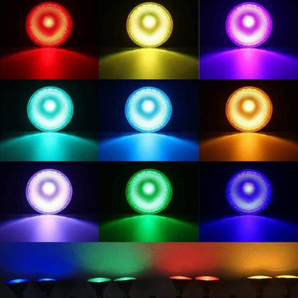E26 / E27 PAR38 RGB LED Flood Light Bulb 20W Dimmable Color Changing Spotlight with Remote