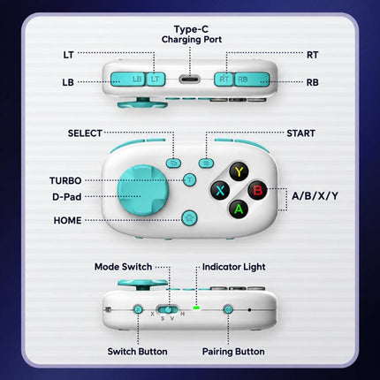 BSP Y05 Mini Pocket Bluetooth Game Controller Portable Wireless Gamepad