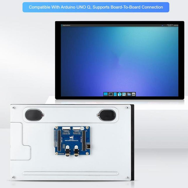 WAVESHARE 10.1 Inch DSI Capacitive Touch Screen, 800 X 1280 Resolution, IPS Panel, Compatible With Arduino UNO Q, Supports Board-To-Board Connection