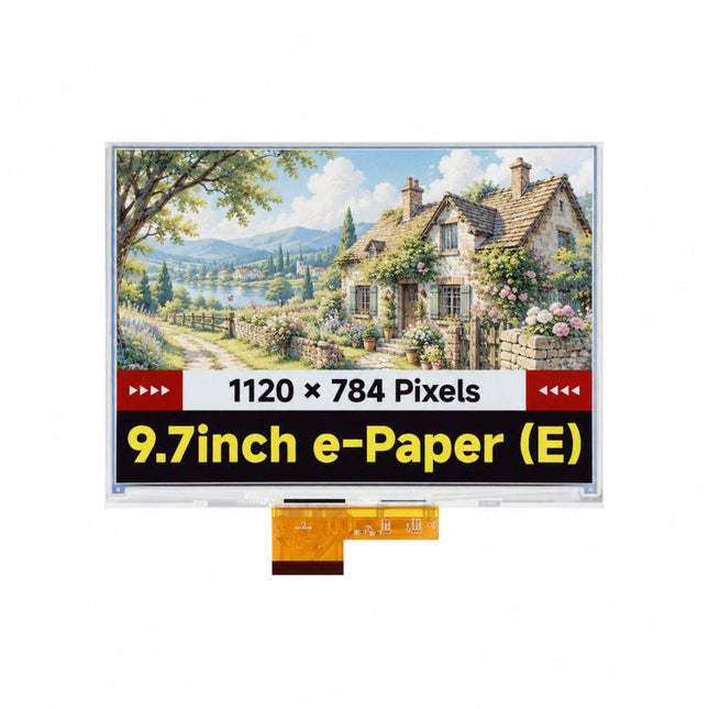 WAVESHARE 9.7 Inch E Ink Spectra E6 Full Color Display, Raw Display, With Driver HAT