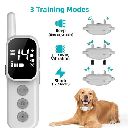 C92 Waterproof Electronic Remote Dog Training Collar Adjustable Anti-Bark Collar For Dogs