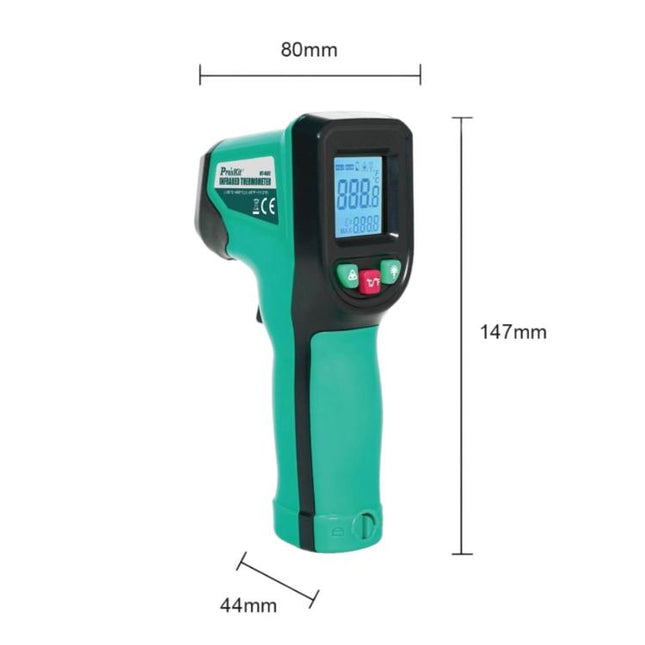ProsKit MT-4602-C High Precision Infrared Thermometer Non-contact Temperature Gun For Kitchen Baking Oil & Water Testing