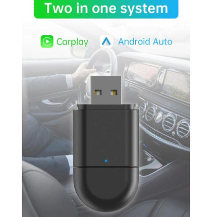 Wireless CarPlay Adapter Dual USB Head Wired to Wireless Converter