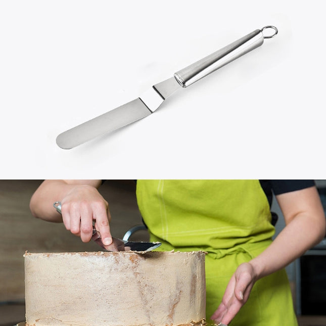 Stainless Steel Cream Spatula Stainless Steel Bell Knife Cake Spatula Baking Scraper Baking Tools