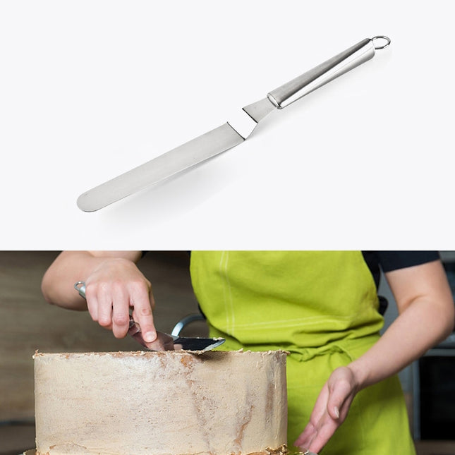 Stainless Steel Cream Spatula Stainless Steel Bell Knife Cake Spatula Baking Scraper Baking Tools