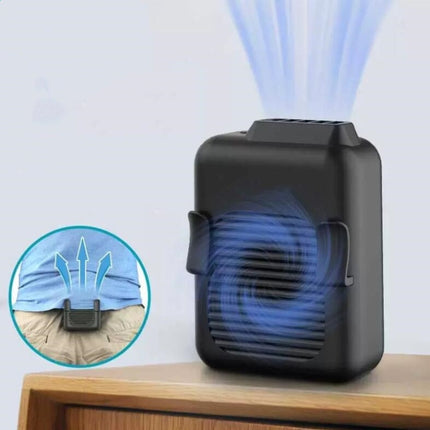 Mini Hanging Waist Fan USB Charging Leafless Portable Handheld Fan, 6000mAh