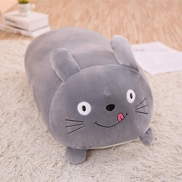 New Soft Animal Cartoon Pillow Cushion Cute Fat Dog Cat Totoro Penguin Pig Frog Plush Toy, 28cm, 60cm, 90cm