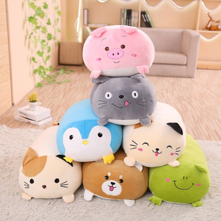 New Soft Animal Cartoon Pillow Cushion Cute Fat Dog Cat Totoro Penguin Pig Frog Plush Toy, 28cm, 60cm, 90cm