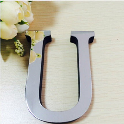 2 PCS Home Decoration Creative Personality English Letters Acrylic Mirror 3D DIY Wall Stickers