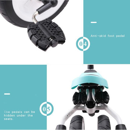 Ride On Toys Baby Tricycle Children Folding Bike Kids Scooter, Baby Tricycle