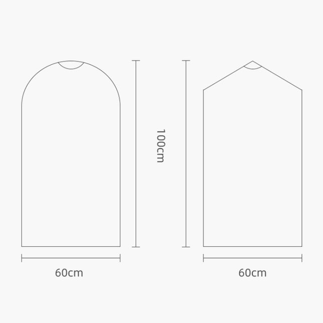 100 PCS Disposable Transparent Clothes Dust Bag Dust Cover, 55x80cm PP 4 Wires, 60x90cm PP 4 Wires, 60x100cm PP 4 Wires, 55x80cm Thicken PE 6 Wires, 60x90cm Thicken PE 6 Wires, 60x100cm Thicken PE 6 Wires, 60x110cm PP 4 Wires, 60x110cm Thicken PE 6 Wir...