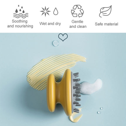 Household Shampoo Comb Silicone Massage Comb Portable Head Grab Dandruff Hair Brush