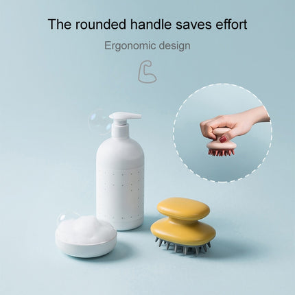 Household Shampoo Comb Silicone Massage Comb Portable Head Grab Dandruff Hair Brush