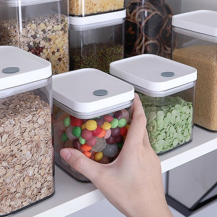 Household Coarse Grain Transparent Sealed Jar Food Grade Storage Jar Dried Fruit Snack Storage Jar with Lid, 700ml, 1100ml, 1500ml