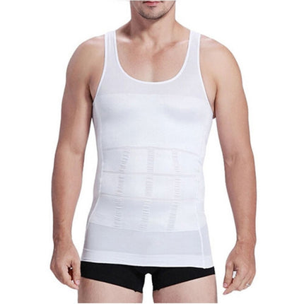 3PCS Men Slimming Body Shaper Vest Underwear, XL, XXL, S, L, M