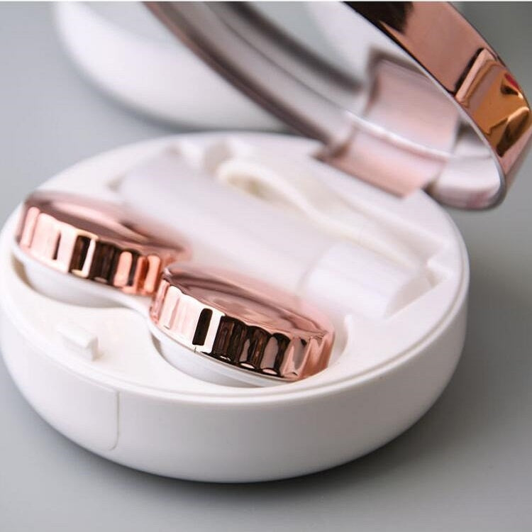 Portable Beauty Lens Care Double Box Contact Lens Case