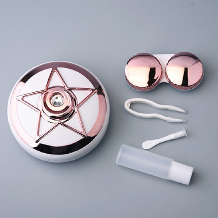 Portable Beauty Lens Care Double Box Contact Lens Case