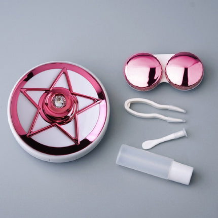 Portable Beauty Lens Care Double Box Contact Lens Case